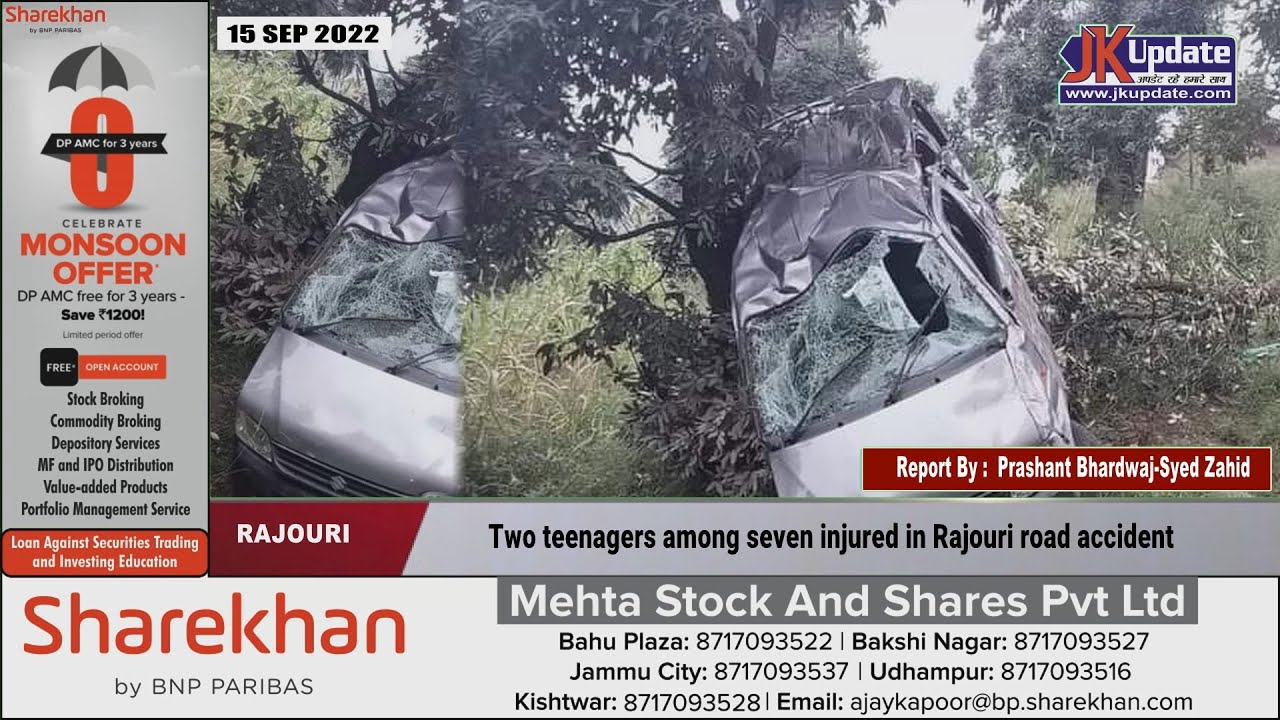 Two teenagers among seven injured in Rajouri road accident