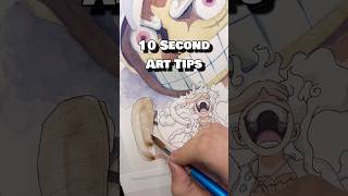 10 Second Art Tips 🎨✍🏼 Part 2! I recommend the Pentel water brush!! @p@pentel⁠