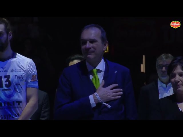 Del Monte Coppa Italia SuperLega, l'Inno Nazionale prima della Finale