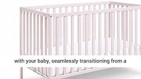 Suite Bebe Palmer 3 in 1 Convertible Crib   Quick Ship, Pastel Pink