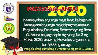 Kindergarten Virtual Moving Up