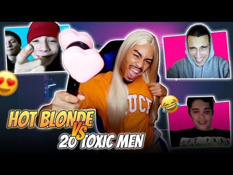HOT BLONDE🔥 VS 20 TOXIC MEN🤮 on OMEGLE | Tonio | #omegle #ometv