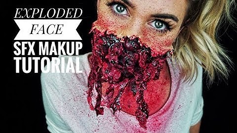 EXPLODED FACE / SFX Makeup Tutorial