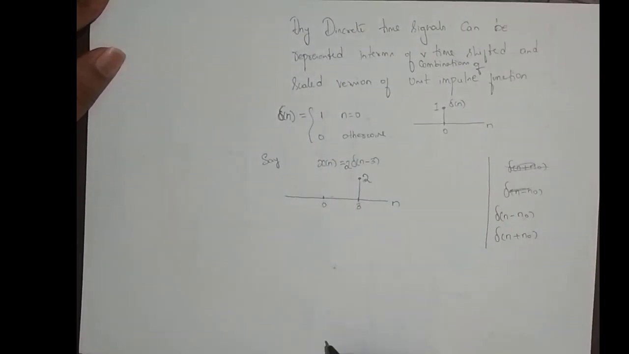 M2L20 - Output of a LTI System | Convolution Sum | Prerequisite 1 - YouTube