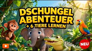 Dschungel-Abenteuer 🦁🐘 Kinderlied mit Tieren | Affe, Elefant, Krokodil | Mitmachlied für Kinder