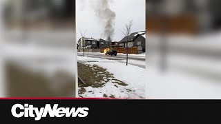 One man charged with arson after allegedly setting two cars on fire in SE Calgary