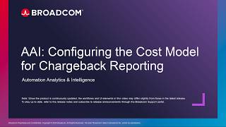 AAI v26 0 - Configuring the Cost Model for Chargeback Reporting