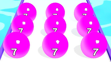 Merge Ball Race - Ball Merge 2048 Game ! All Levels Gameplay (150-158) android,ios