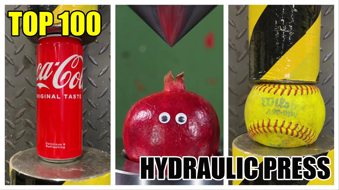 Top 100 Most Satisfying Hydraulic Press Crushes | Ultimate Crushing Moments Compilation #asmr