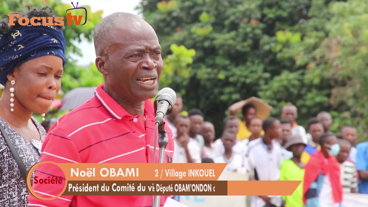 Inauguration et mis en service du forage d'eau potable moderne  par le Député Bien-Aimé OBAM ONDON.