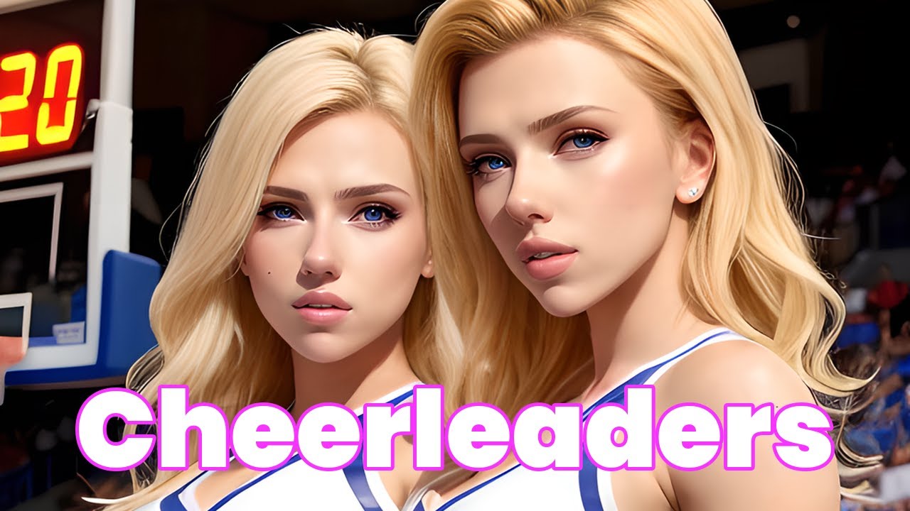 [ AI ART 4K ] Cheerleaders ( twin girls ) LOOKBOOK - YouTube