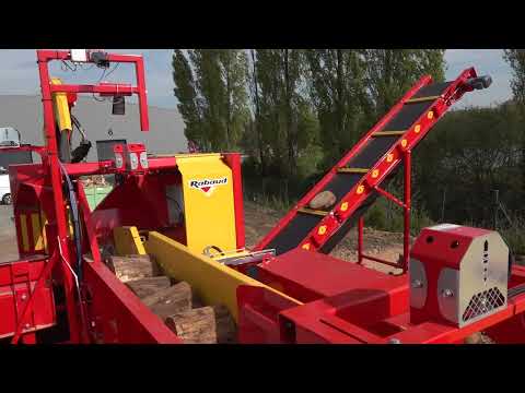 Rabaud XYLOG 800 — utilajul în lucru, producție industrială