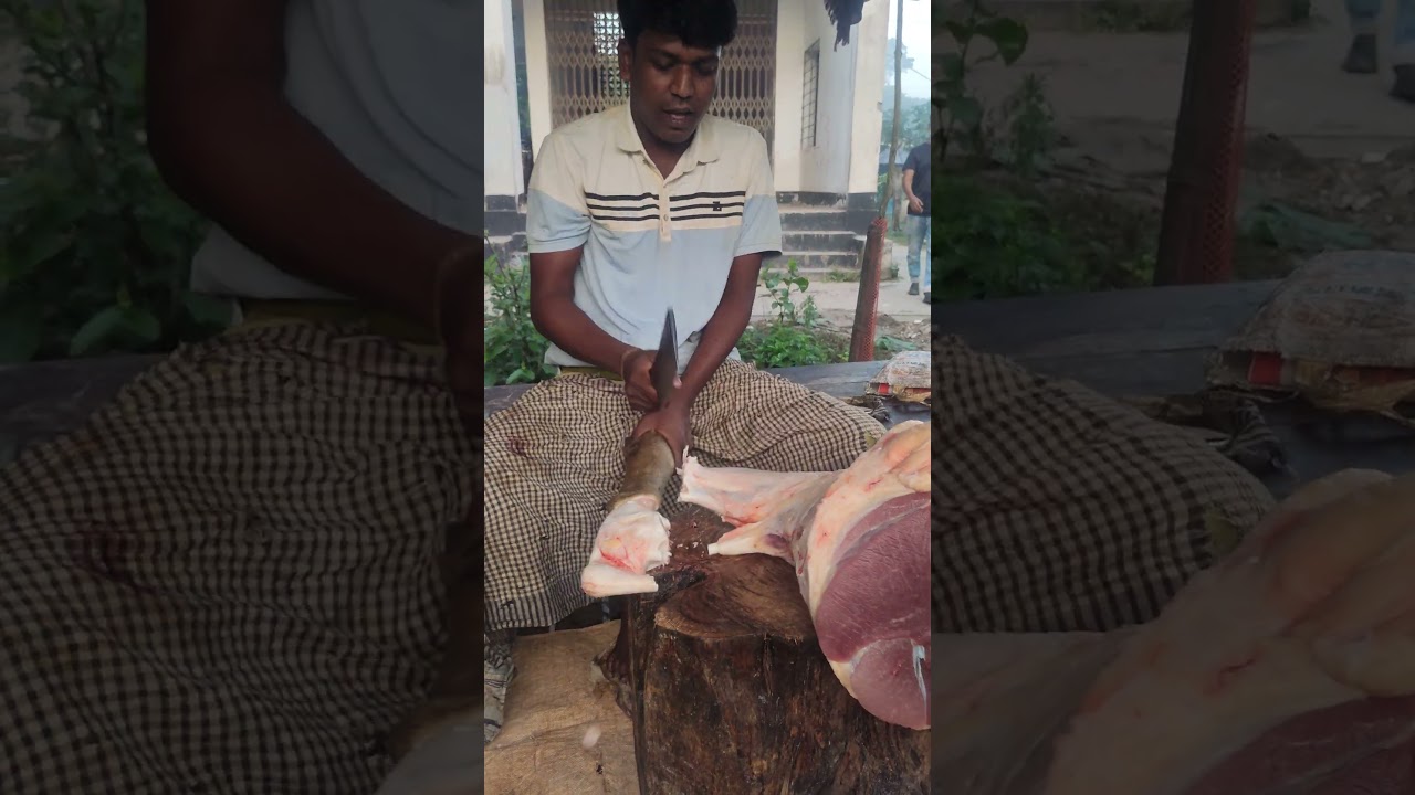 Amazing beef cutting technique 