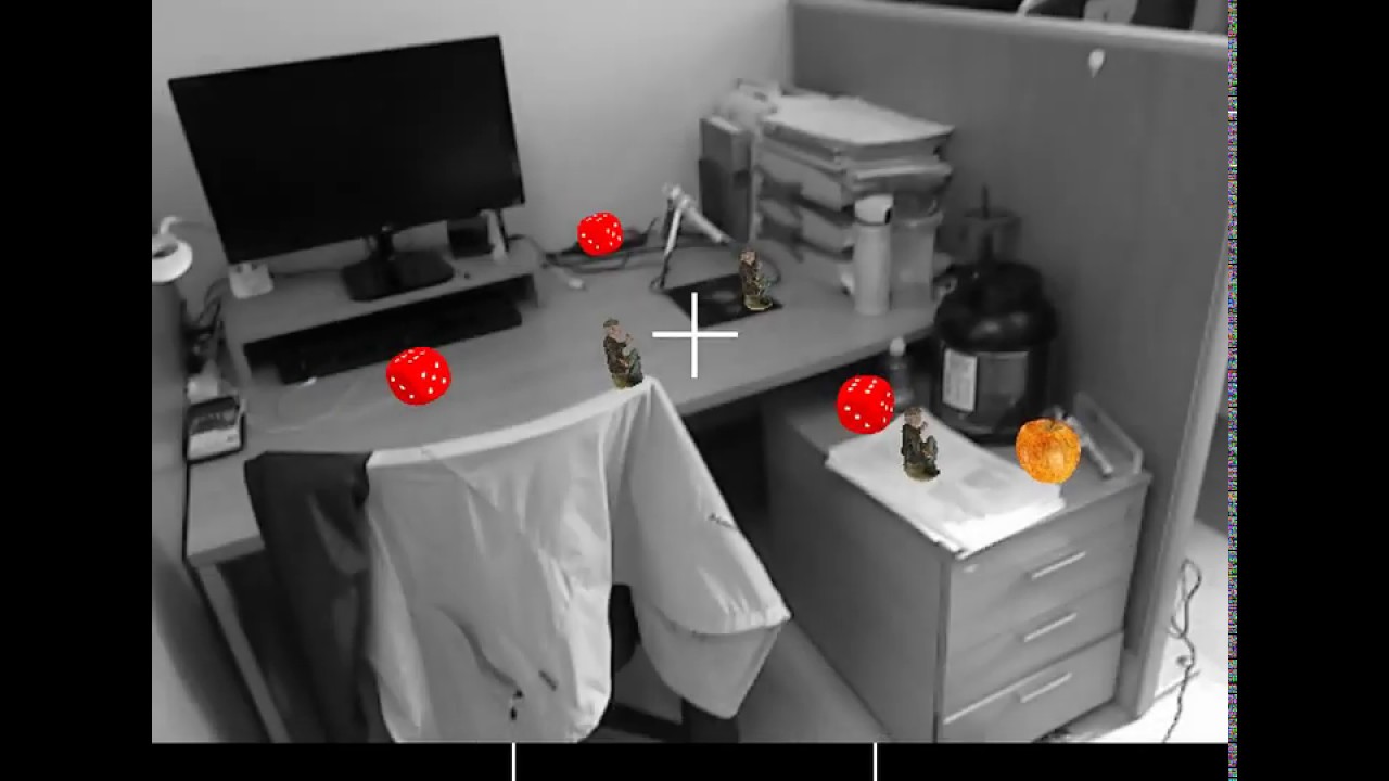 RGB-D SLAM AR Application Demo (Early)