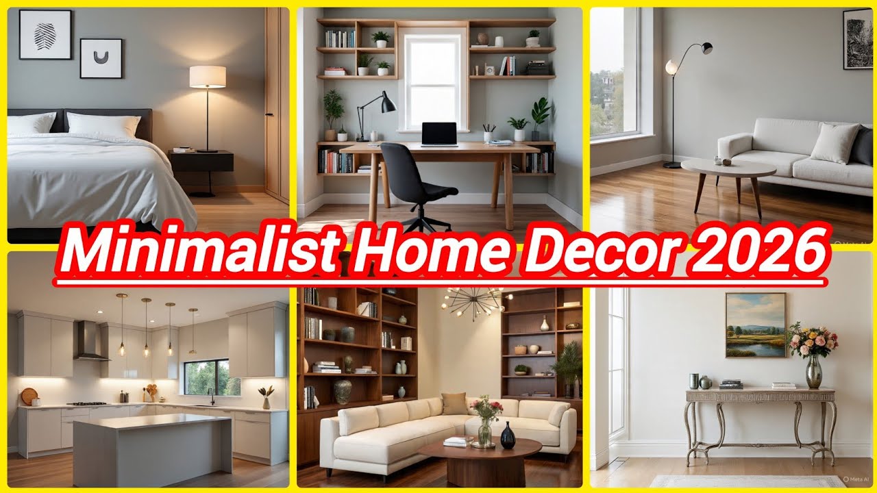 Minimalist Home Decor Ideas 2026 | Latest Home inspiration designs 