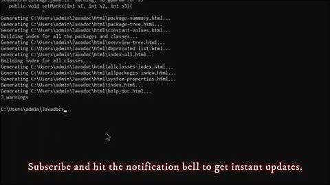 Javadoc Tool || Java Documentation Comments