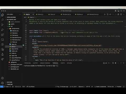 Week 14 Coding Assignment using React