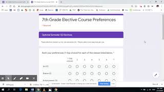 Course Preference 2020