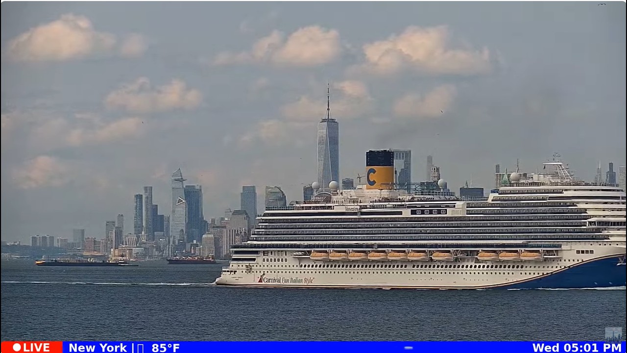 🔴 NYC LIVE - HARBOR VIEW - September 25, 2026 - Night and Morning