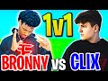 CLIX 1v1 LeBron James Jr (FaZe BRONNY) &amp; THIS HAPPENED! (Fortnite)