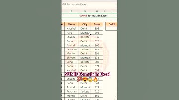 SUMIF Formula in Excel #shorts #trending #shortsfeed 😍😱🔥