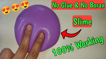 How To Make Slime Without Glue Or Borax l How To Make Slime With Flour and Salt l No Glue Slime ASMR