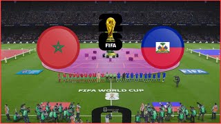 Match Haïti Vs Maroc En Direct Coupe Du Monde Aujourdhui Comple Simulation Football Gameplay Pc
