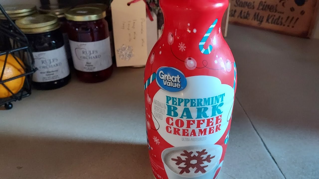 Great Value ( Walmart Brand) Peppermint Bark Coffee Creamer Sip N