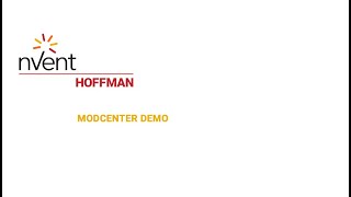 nVent HOFFMAN ModCenter Demo | nVent HOFFMAN