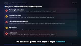 Why strong candidates fail — and the CRDDS framework | Mobile System Design (11.1)