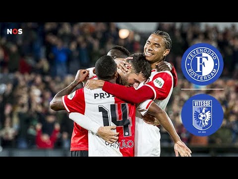 Blessure Gimenez smet op ruime zege Feyenoord | samenvatting Feyenoord - Vitesse