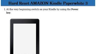 AMAZON Kindle Paperwhite 3 | Hard Reset screenshot 5