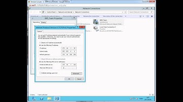 Windows Server 2012 - Strange error when setting network adapters