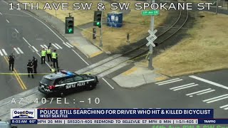 Police still searching for driver who hit, killed bicyclist | FOX 13 Seattle