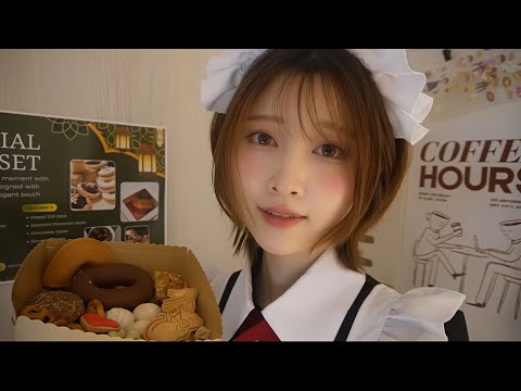 【ASMR】クラシカルメイド喫茶 ロールプレイ☕️ | 甘い香りの癒しタイム💕【🍪試食あり】