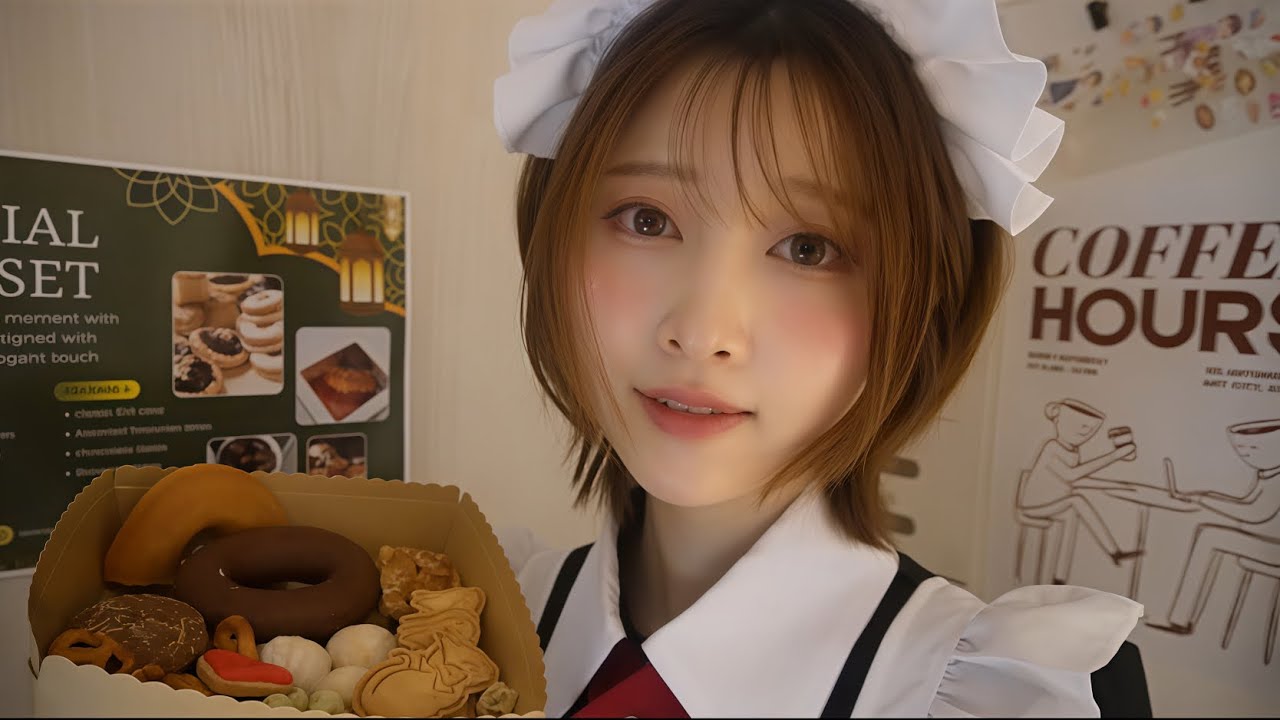 【ASMR】クラシカルメイド喫茶 ロールプレイ☕️ | 甘い香りの癒しタイム💕【🍪試食あり】