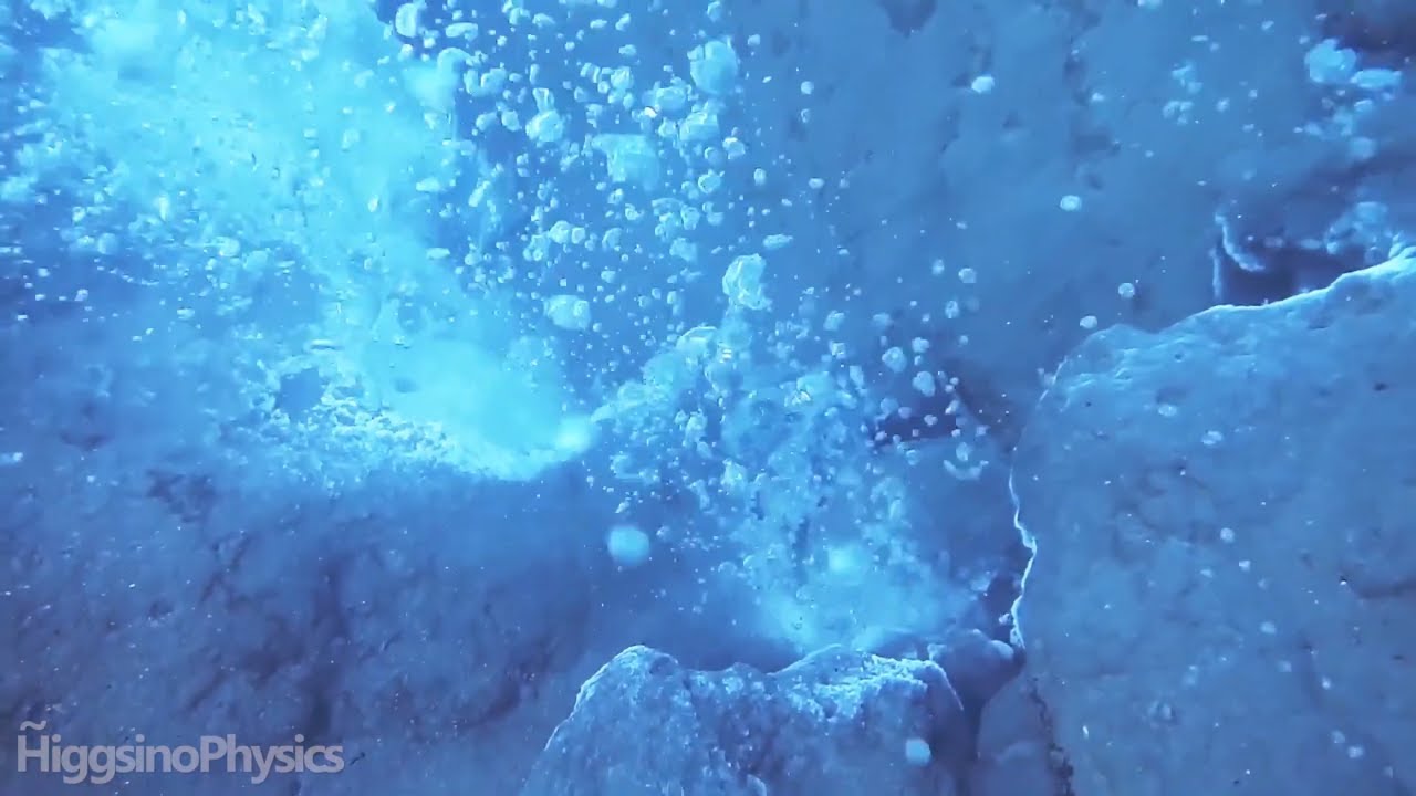 Why are we able to see water bubbles under water?