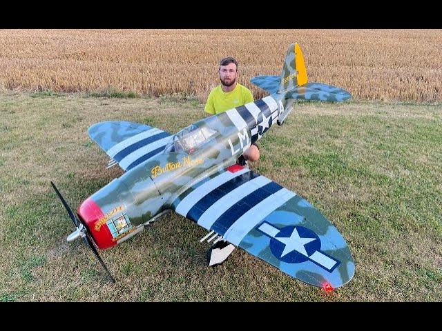 CARF P-47 THUNDERBOLT 1/4 SCALE - 250cc MOKI 5 CYL RADIAL - TAXI