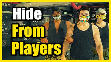 How to Hide From Other Players by going off RADAR or MAP on GTA 5 Online (Fast Tutorial)