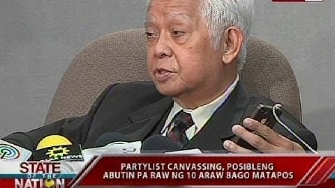 SONA: Partylist canvassing, posibleng abutin pa raw ng 10 araw bago matapos