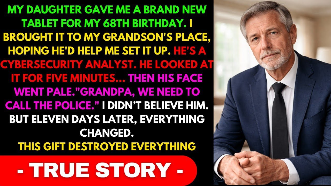 En Mi Cumpleaños 68, Mi Hija Me Regaló una Tablet — Once Días Después, la Policía Se la Llevó