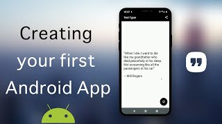 Creating your first app in Android Studio : The Dark Quote Generator (EASY Tutorial) screenshot 1