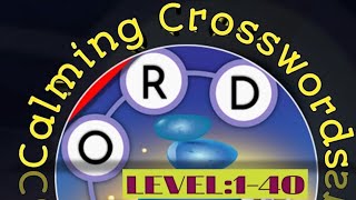 Calming Crossword!Word game! Level 1-40 "The Gamer" screenshot 2