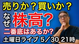 コロナ不況なのに株高のナゼ⁉売りか？買いか？二番底はあるの？マレーシアより生ライブ！