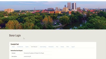 2020 Donor Portal Tutorial Video