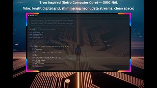 Tron Inspired Retro Computer Core Atmosphere (Original SFX Bed) | Strudel Live Coding