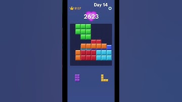 Day 14 of playing block blast every day #hiphop #rap #blockblast #shorts #games #daily