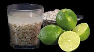 Toma Agua de avena con limo?n y quedara?s planita en solo 7 dias