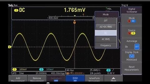 Tektronix MDO3000 Integrated Digital Volt Meter