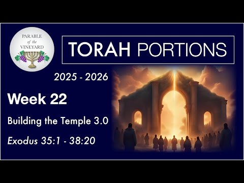 Torah Portion Week 22 - Exodus 35:1 - 38:20 (Building the Temple 3.0) 2025 - 2026